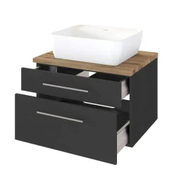 Bad Schubladen-Schrank mit Aufsatzbecken - Estregos