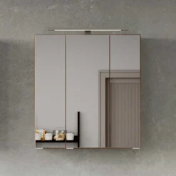 Bad Spiegelschrank in Eiche Hell - Vibulam