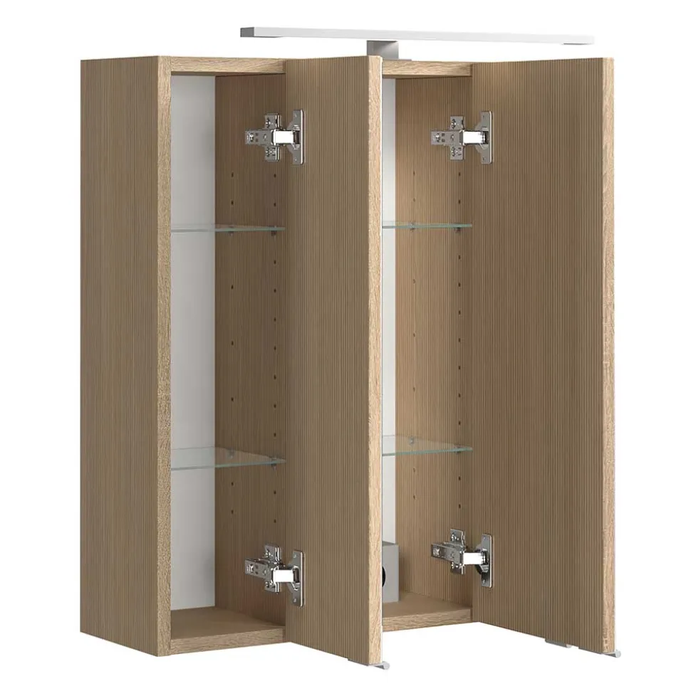 Bad Spiegelschrank in Eiche Hell - Vibulam