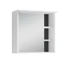 Bad Spiegelschrank in Weiß mit Schwarz - Envaton