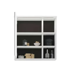 Bad Spiegelschrank in Weiß mit Schwarz - Envaton