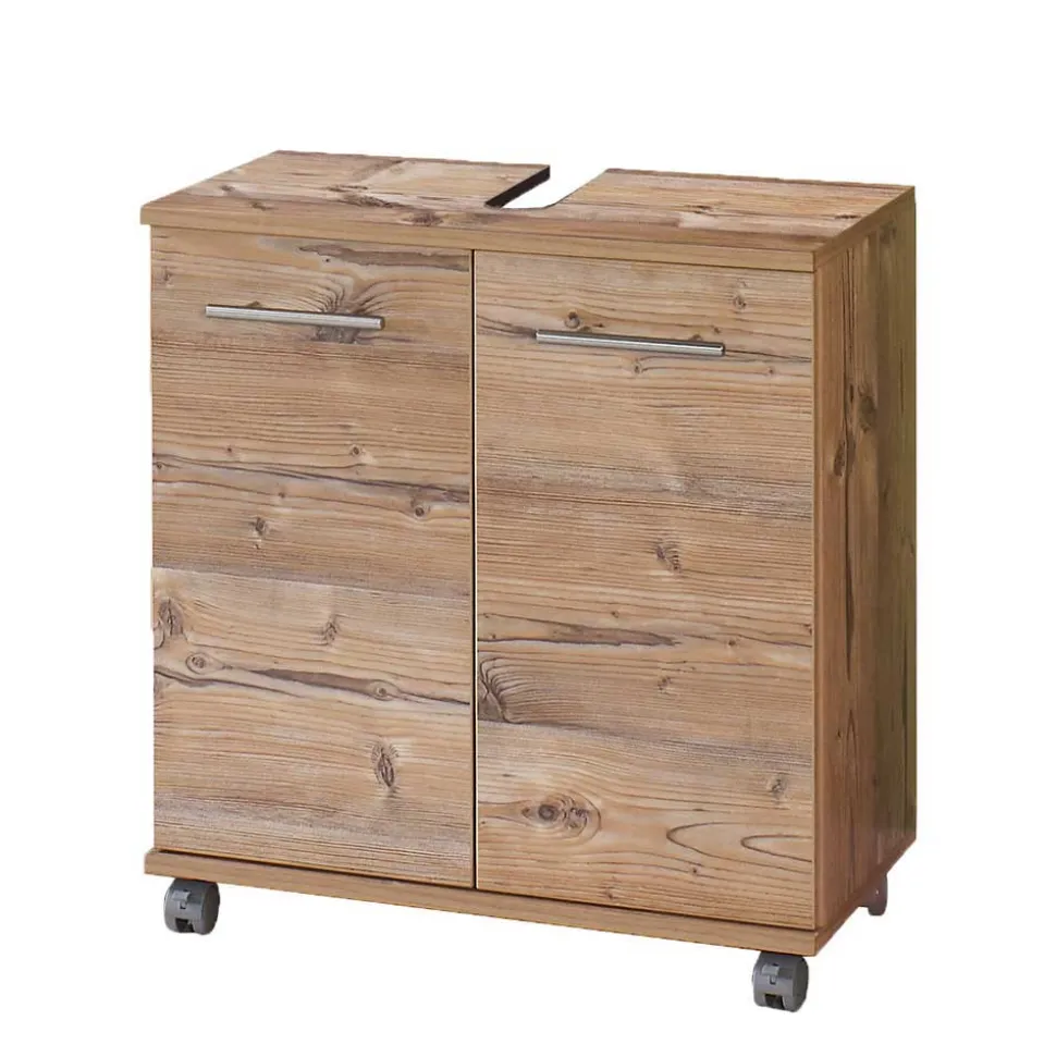 Bad Unterbeckenschrank in Holz Optik - Dilvonda