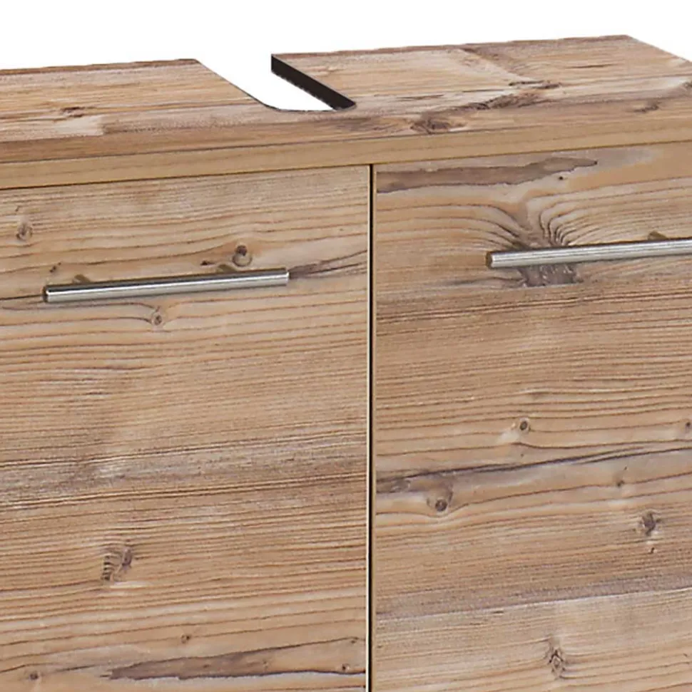 Bad Unterbeckenschrank in Holz Optik - Dilvonda
