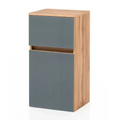 Bad Unterschrank in Grau Glas & Wildeiche - Anviletca