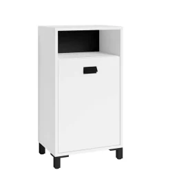 Bad Unterschrank in Weiß mit Schwarz - Envaton