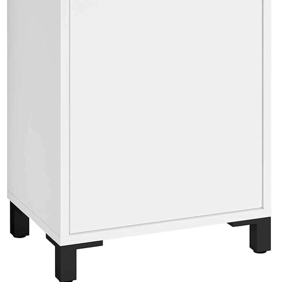 Bad Unterschrank in Weiß mit Schwarz - Envaton