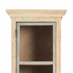 Bad Vitrinenschrank mit Glastür Harrosands & Lamellentür