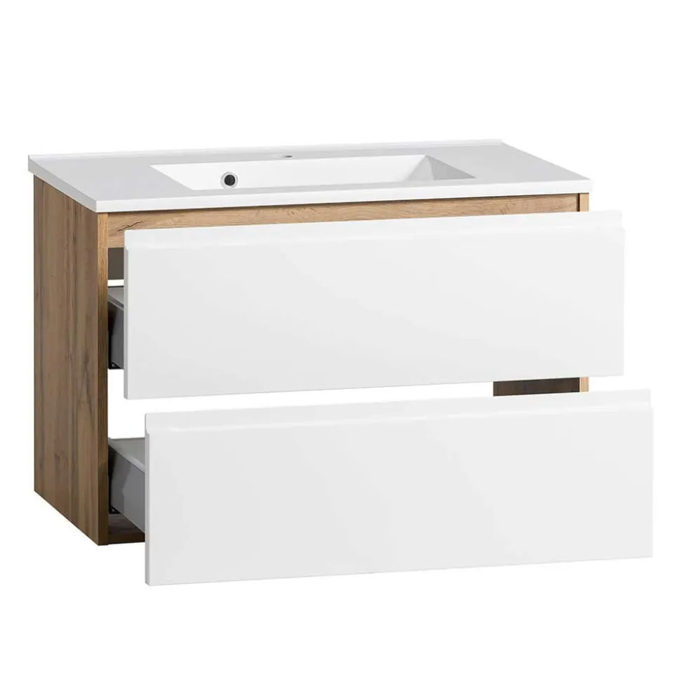 Bad Waschbeckenschrank & Spiegelschrank - Eight (zweiteilig)