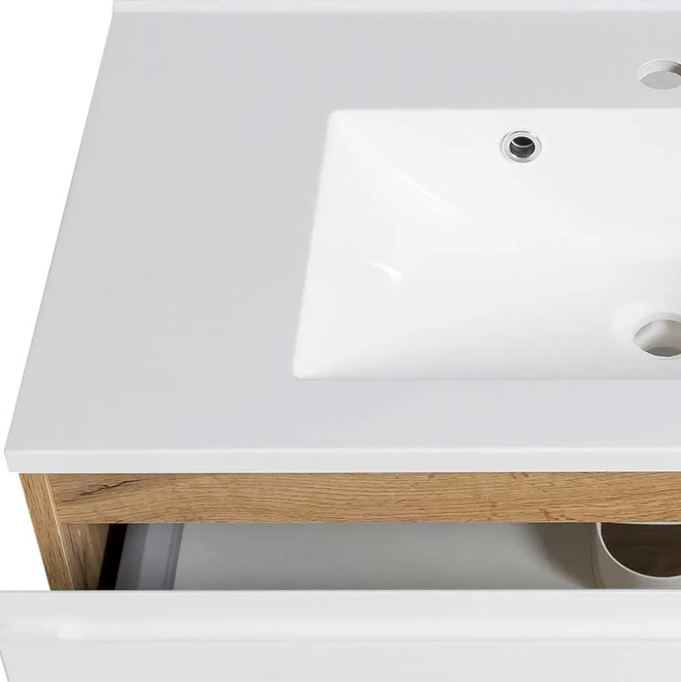 Bad Waschbeckenschrank & Spiegelschrank - Eight (zweiteilig)