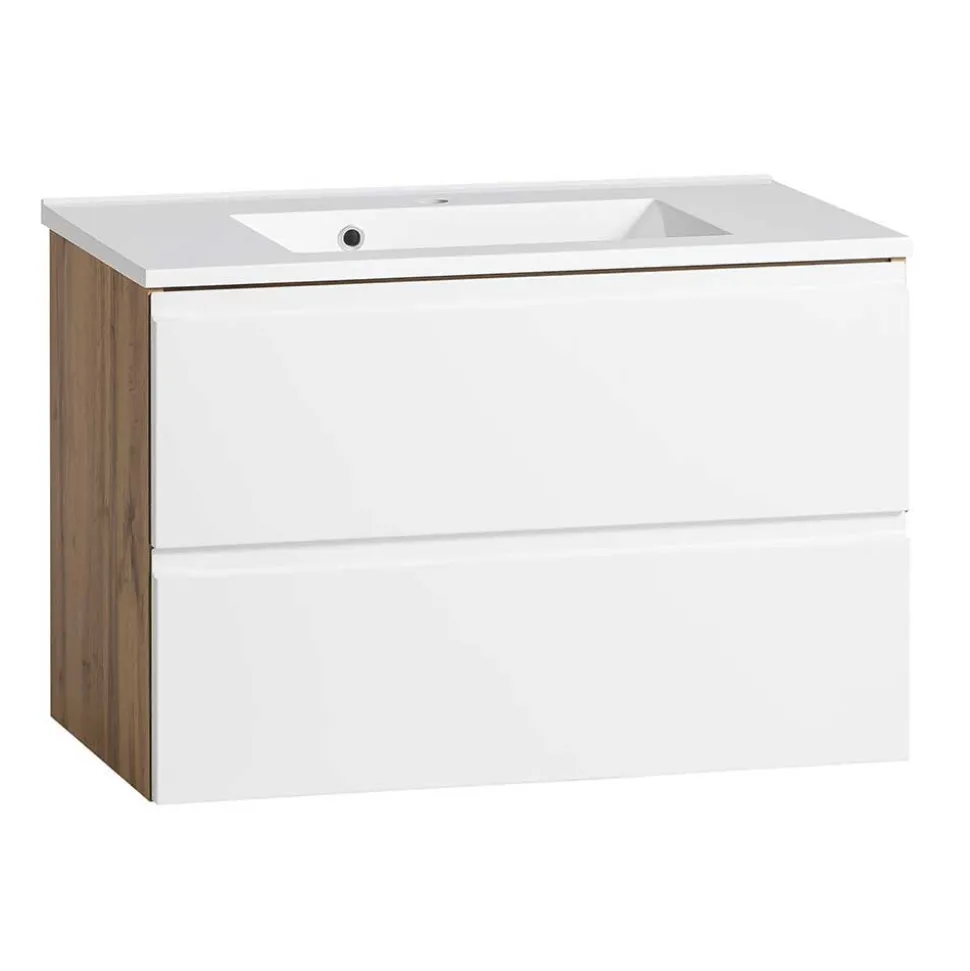 Bad Waschbeckenschrank & Spiegelschrank - Eight (zweiteilig)