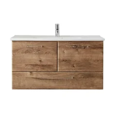 Bad Waschplatz in Eiche Dunkel - Miss X (zweiteilig)