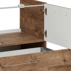 Bad Waschplatz in Eiche Dunkel - Miss X (zweiteilig)