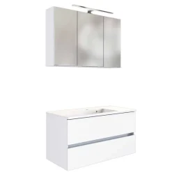 Bad Waschplatz Kombi in Weiß - Vandan (zweiteilig)