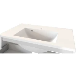 Bad Waschtisch mit Becken in Grau & Holz Optik - Athrin