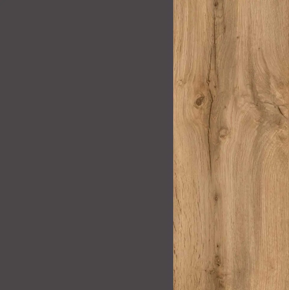 Bad Waschtisch mit Becken in Grau & Holz Optik - Athrin