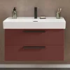 Bad Waschtischkonsole in Dunkelrot - Exeler