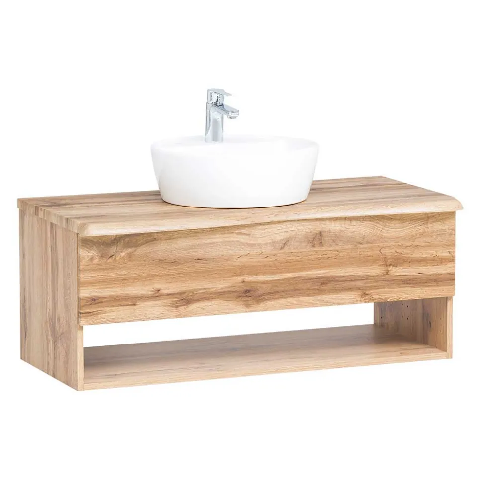 Badausstattung in Holzoptik Wildeiche - Tofias (vierteilig)