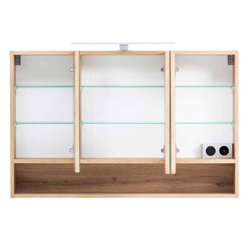 Badausstattung in Holzoptik Wildeiche - Tofias (vierteilig)