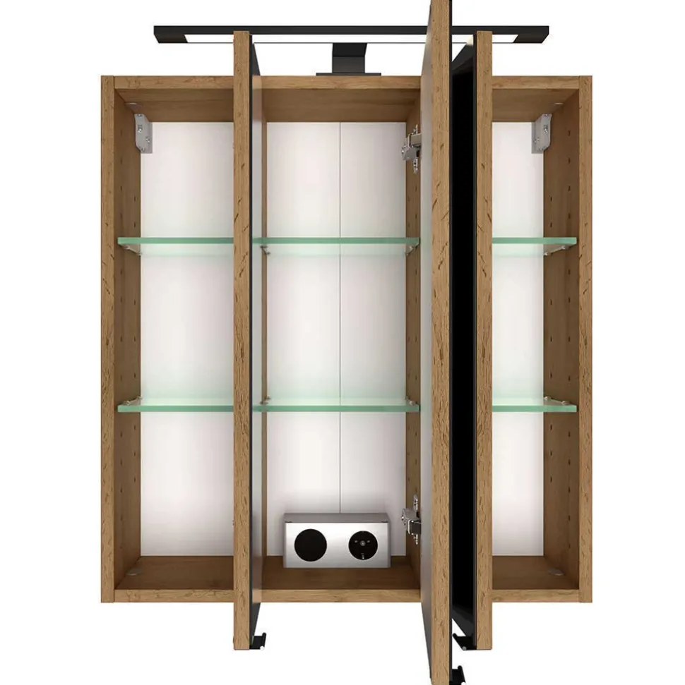 Badausstattung in Wildeiche Optik - Arazony (dreiteilig)