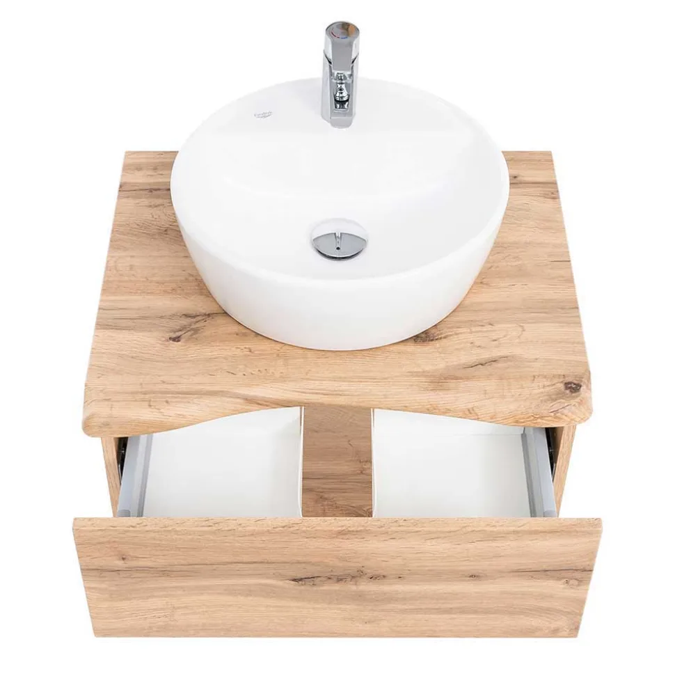 Badausstattung mit Baumkante Dekor - Tofias (vierteilig)