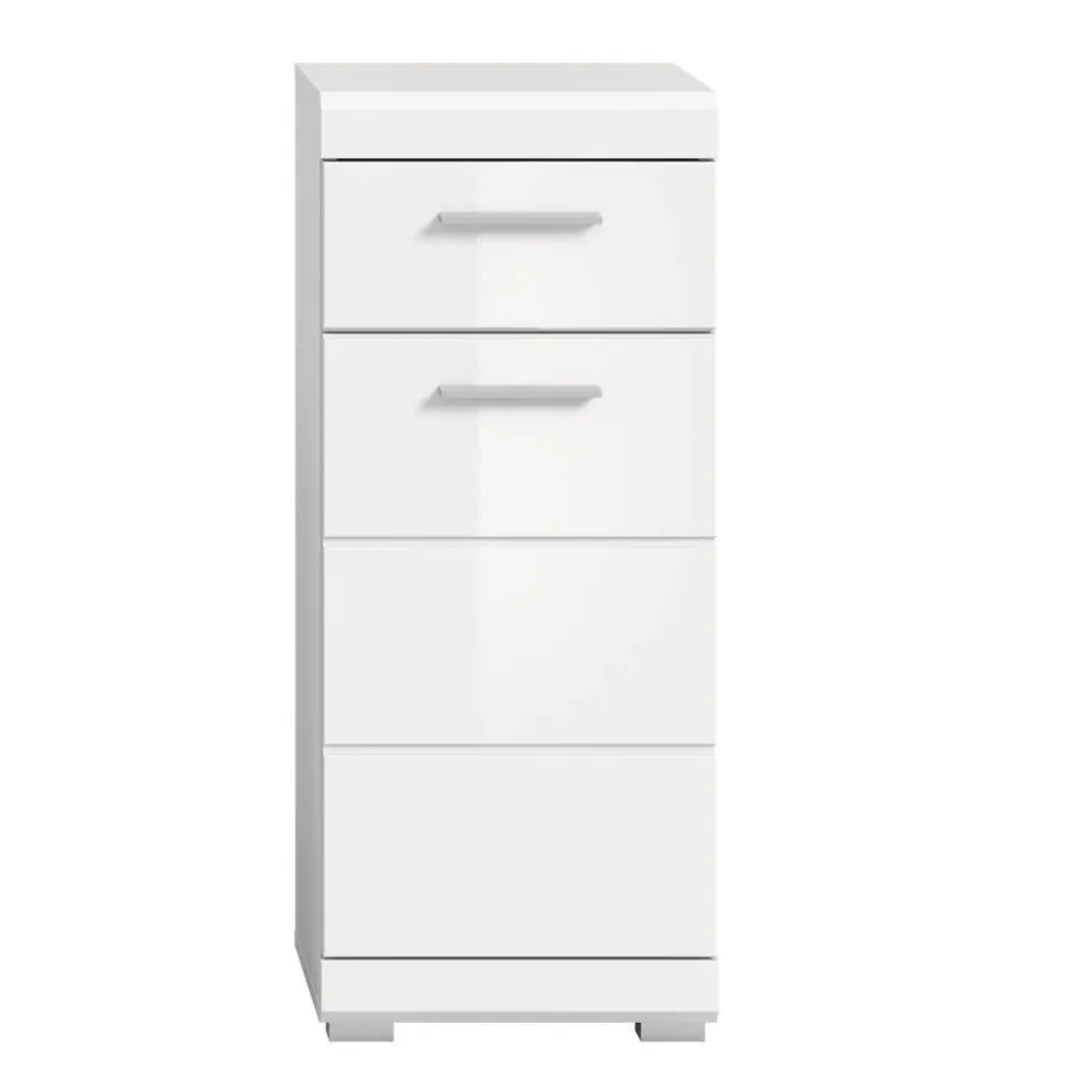 Badblock Möbelset in Weiß - Henriette (fünfteilig)