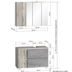 Badeinrichtung Block Set-Angebot - Eight (fünfteilig)