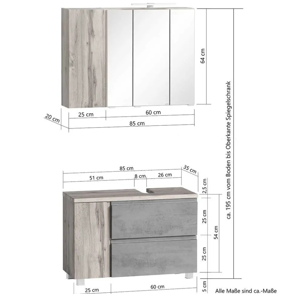 Badeinrichtung Block Set-Angebot - Eight (fünfteilig)