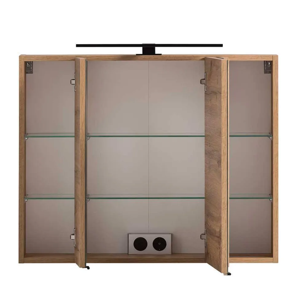 Badeinrichtung Möbelset in Hellgrau - Trioto (vierteilig)