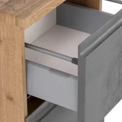 Badeinrichtung Set in Beton Optik - Mia (vierteilig)