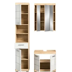 Badeinrichtung zweifarbig modern - Calbanyara (dreiteilig)