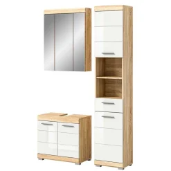 Badeinrichtung zweifarbig modern - Calbanyara (dreiteilig)