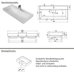 Badezimmer Einrichtung Möbelset - Exeler (fünfteilig)