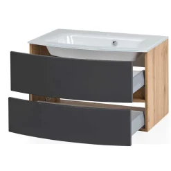 Badezimmer Einrichtungsset 160 cm breit - Larutta (vierteilig)