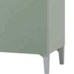 Badezimmer Highboard in Graugrün und Eiche - Liz