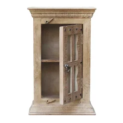 Badezimmer Hängeschrank aus Glas & Massivholz - Abid