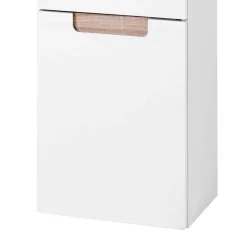 Badezimmer Hängeschrank Tymos in Weiß Hochglanz