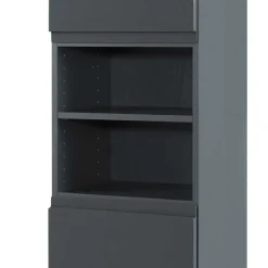 Badezimmer Hochschrank Blaxin in Anthrazit Hochglanz