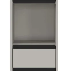 Badezimmer Hochschrank in Grau - Ancela