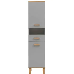 Badezimmer Hochschrank in Platingrau - Nienzo
