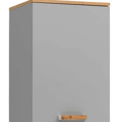 Badezimmer Hochschrank in Platingrau - Nienzo