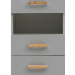 Badezimmer Hochschrank in Platingrau - Nienzo