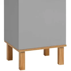 Badezimmer Hochschrank in Platingrau - Nienzo