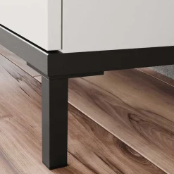 Badezimmer Hochschrank in Hellgrau - Dolida