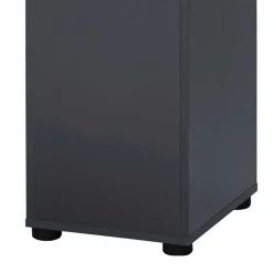 Badezimmer Hochschrank in Anthrazit mit Wildeiche - Rigori