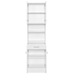 Badezimmer Hochschrank 4-türig & 2 Fächer - Skiranov