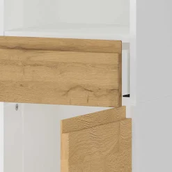 Badezimmer Hochschrank zweifarbig - Aspariavo