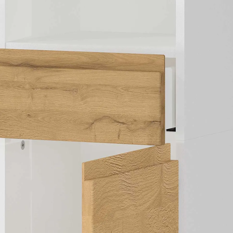 Badezimmer Hochschrank zweifarbig - Aspariavo