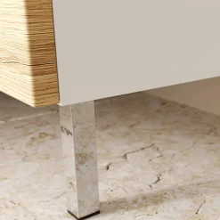 Badezimmer Hochschrank zweifarbig - Aspariavo