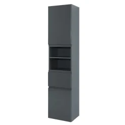 Badezimmer Kombination Blaxin mit 3D Spiegelschrank (vierteilig)