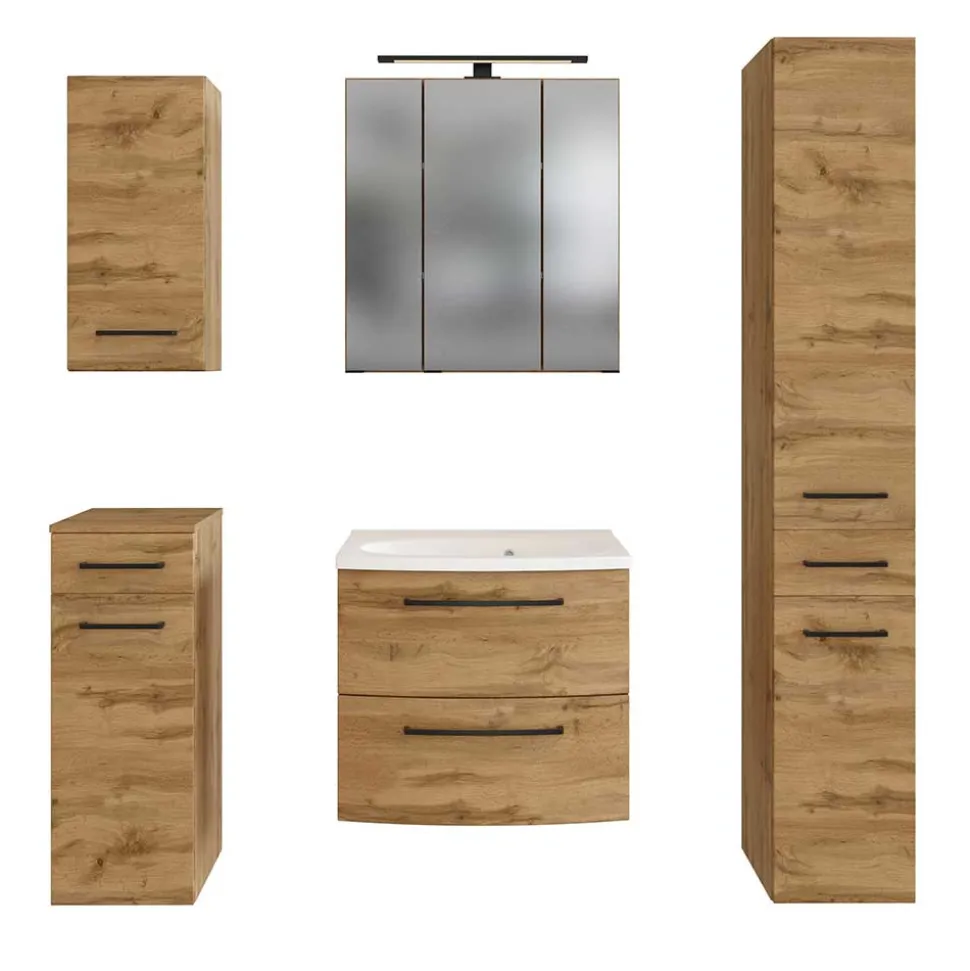 Badezimmer Möbel Einrichtung Set - Arazony (fünfteilig)